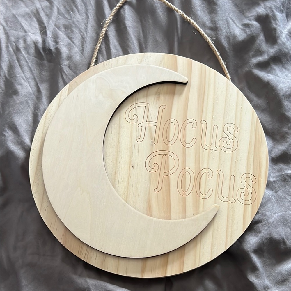 Wooden Hocus Pocus Wall Decor